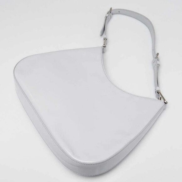 Prada Light Blue Brushed Leather Cleo Hobo Bag - Picture 3 of 11